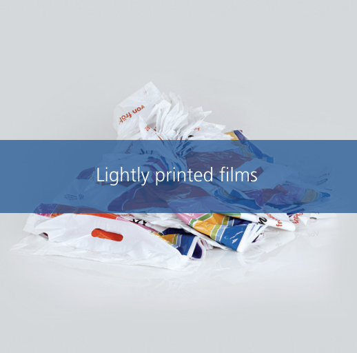 Lightly Printed Plastic Film Recycling