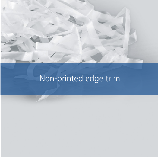 Non-printed Edge Trim Plastic Recycling